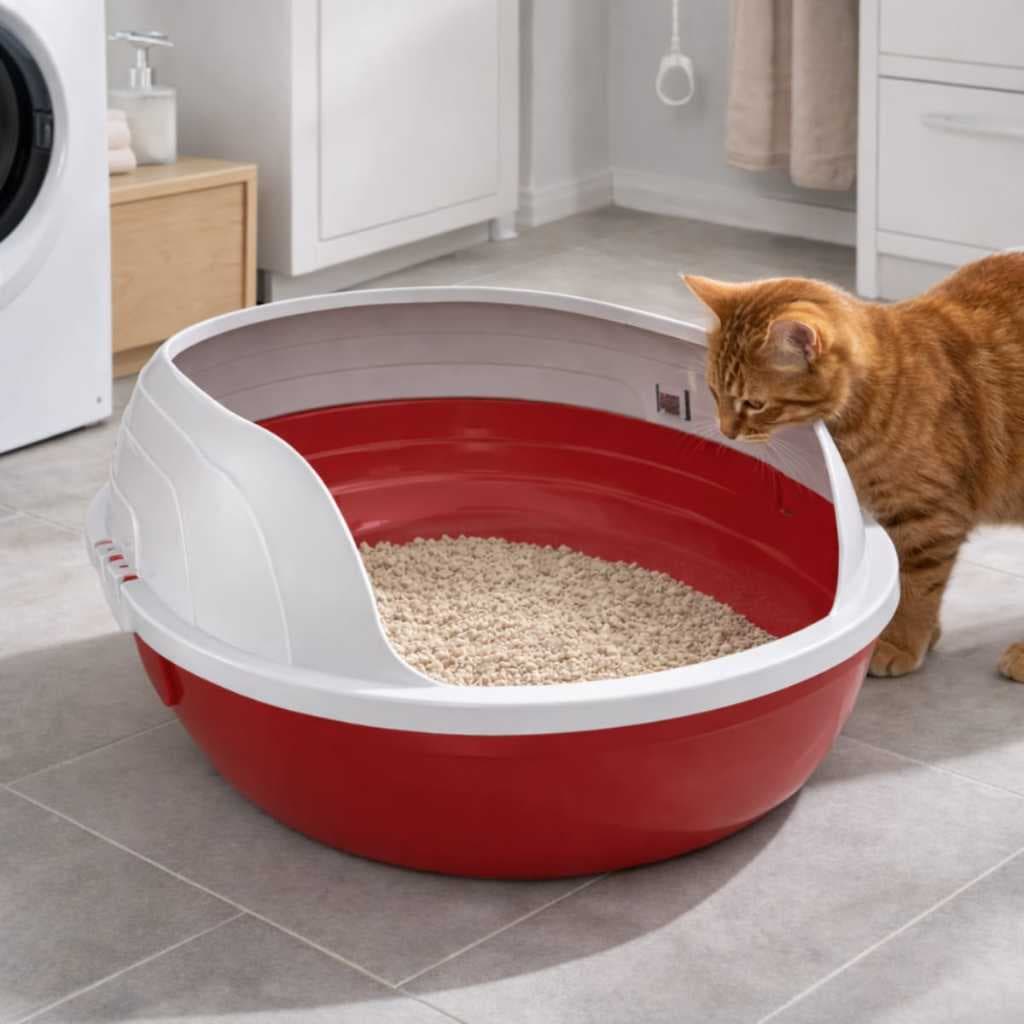 BANDEJA DE GATO HIGIENICA CAIXA DE AREIA SANITARIA COM ARCO