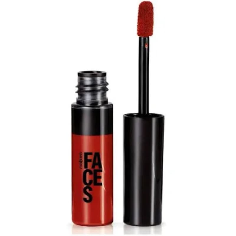 batom líquido matte natura faces red love