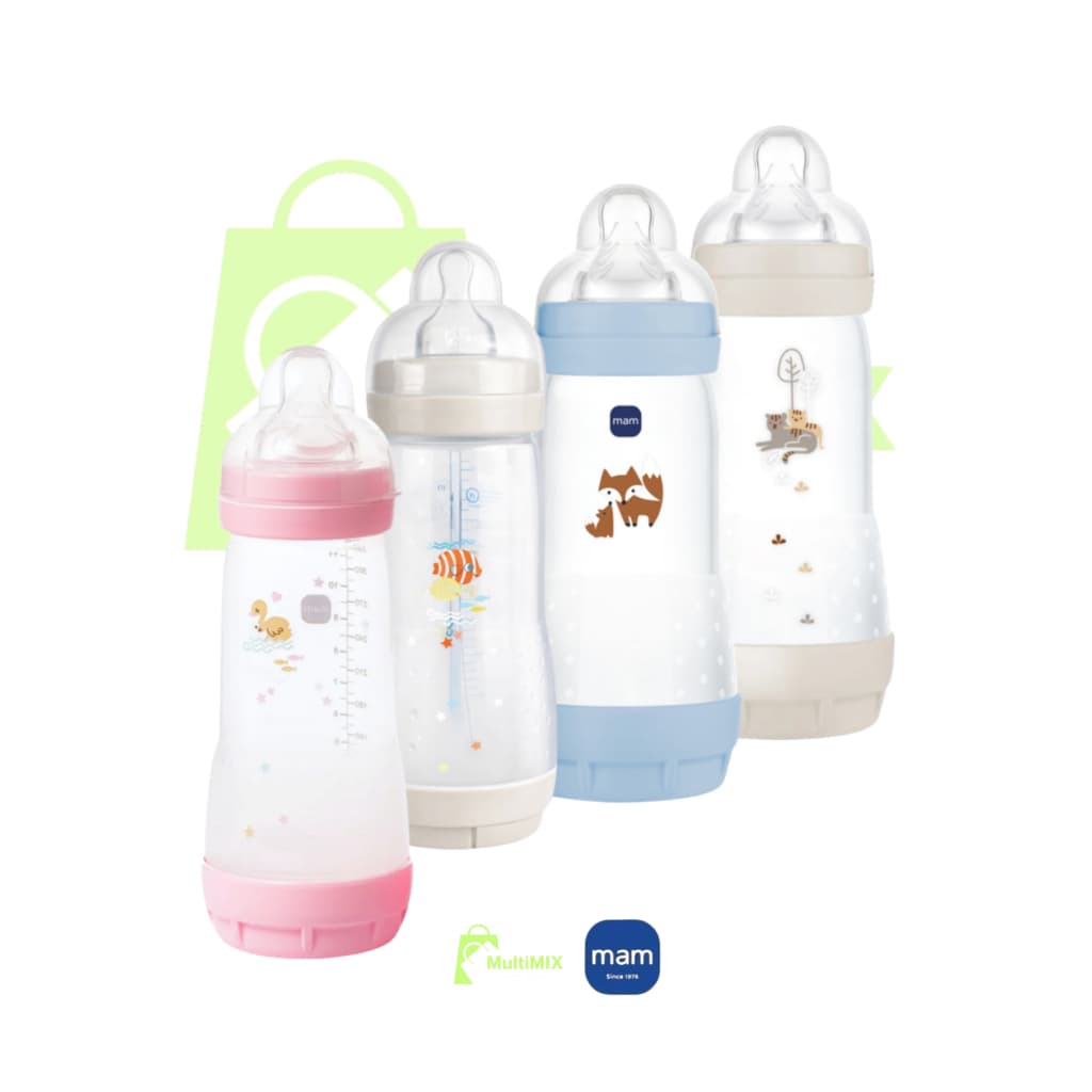 Mamadeira MAM Original Anticólica Easy Start 320ml +4 Meses Fluxo Rápido Lacrado Bebê ENVIO IMEDIATO