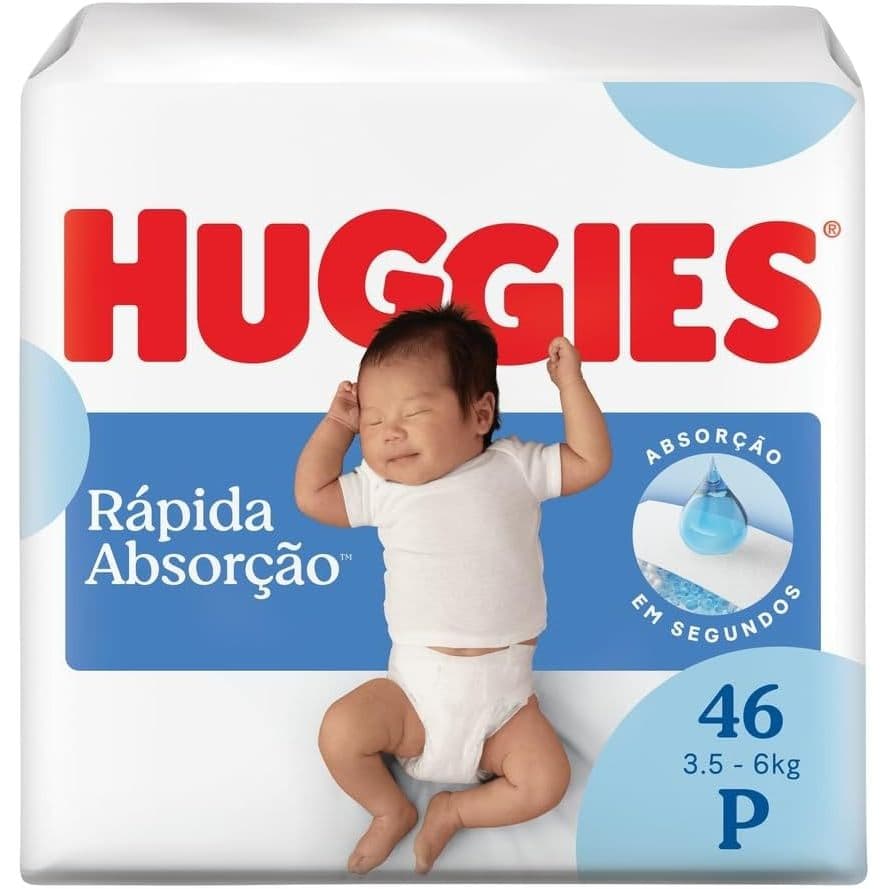Fralda Huggies Tripla Proteção P - 46 fraldas