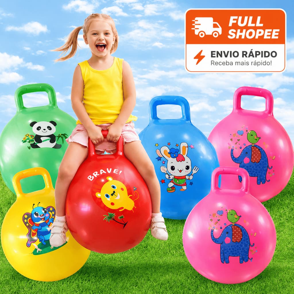 Bola Pula Pula Upa Upa Inflável 40 cm Grande infantil elastica menino menina