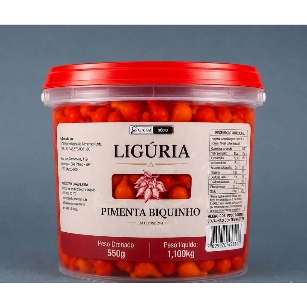 Pimenta Biquinho em Conserva Premium Crocante Sabor Suave Gourmet