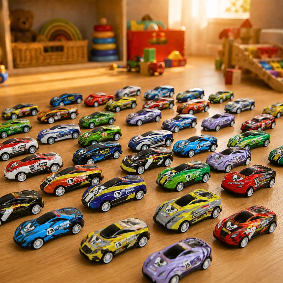Carro 12 Carrinhos De Brinquedo De Ferro Infantil Colorido Fricção Carro Infantil Criança