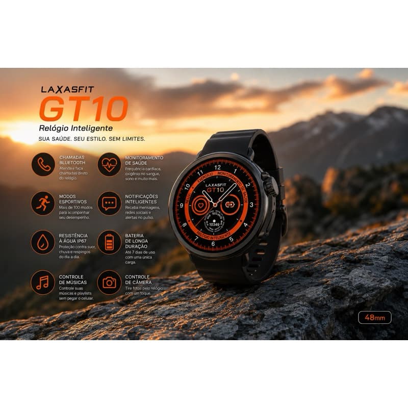 Relogio Smartwatch lacasfit Gt 10 42mm ,inteligente relógio masculino