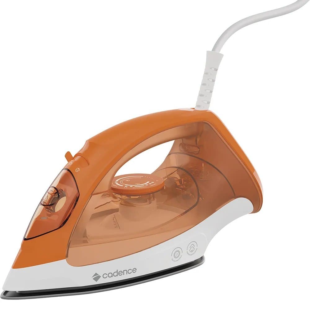 Ferro de Passar a Vapor Cadence 2 em 1 Laranja 220v