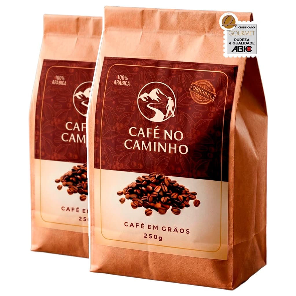 Kit 2x Cafe Gourmet 100% Arabica Em Grãos 250g Cafe Especial Torra Media Origem Mineira