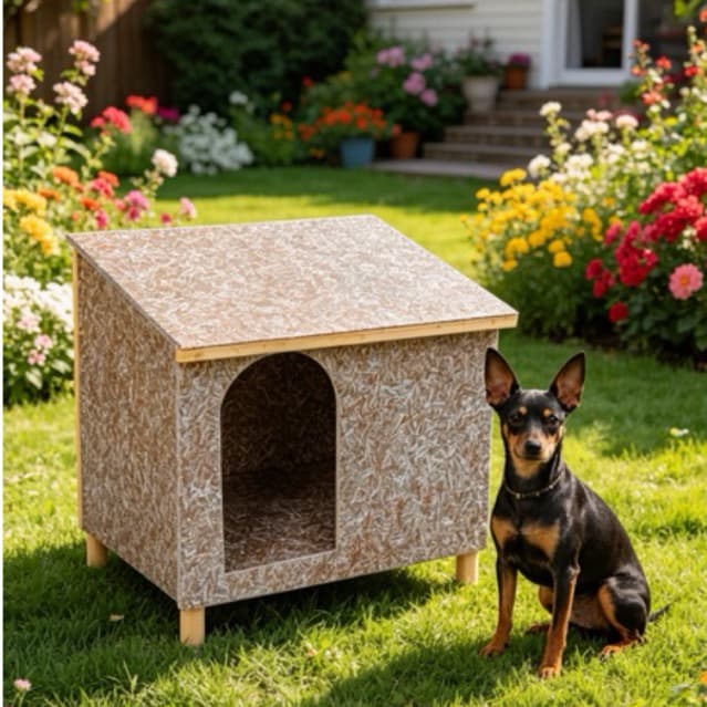 Casinha Cachorro Gato Edicula N1 Madeira Ecologica Casa Cães E Gatos Pet Porte Pequeno