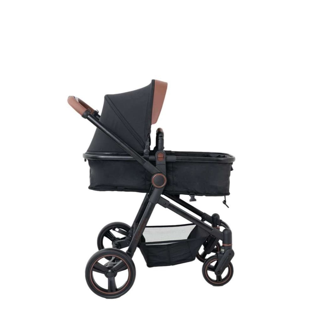 Carrinho Europeu de Bebê Moisés IVY Impermeável Premium Luxo Galzerano Preto Black Oferta