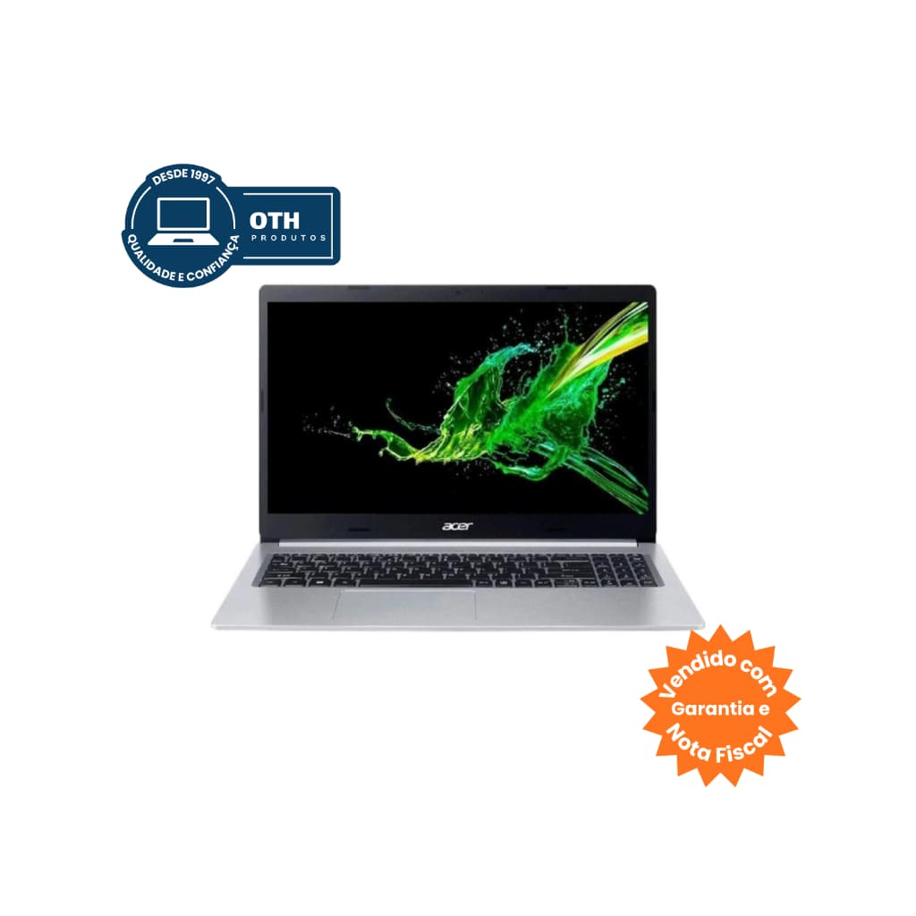 Notebook Acer Aspire 5 A515-54, Tela 15.6", Intel Core i5 10ª Geração, 8GB SSD-256GB