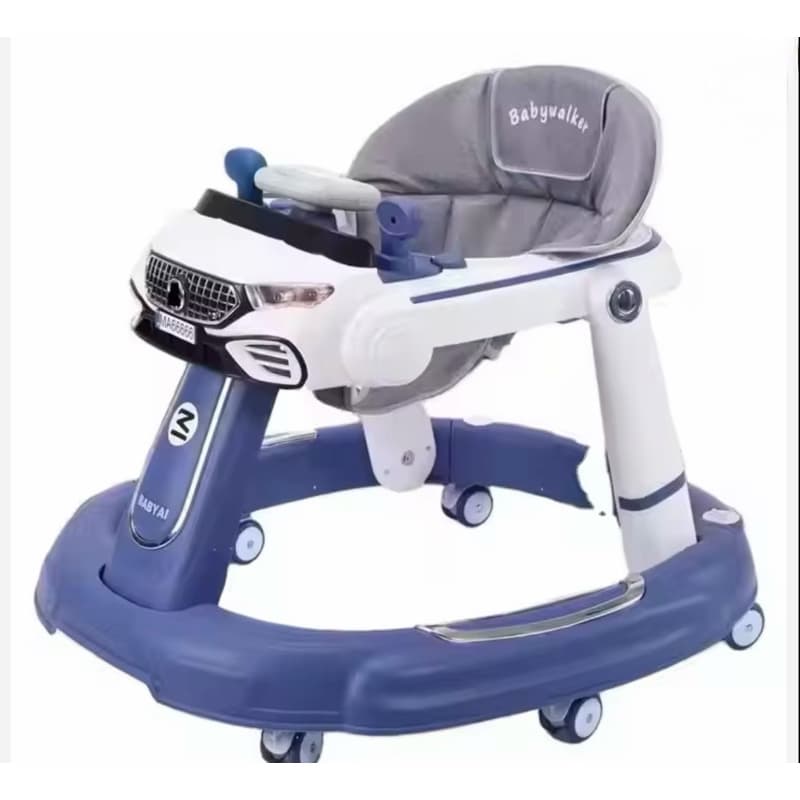 Andador Infantil para bebes 2  em 1 Estilo Carro Luxo com Som e Luz Baby Walker