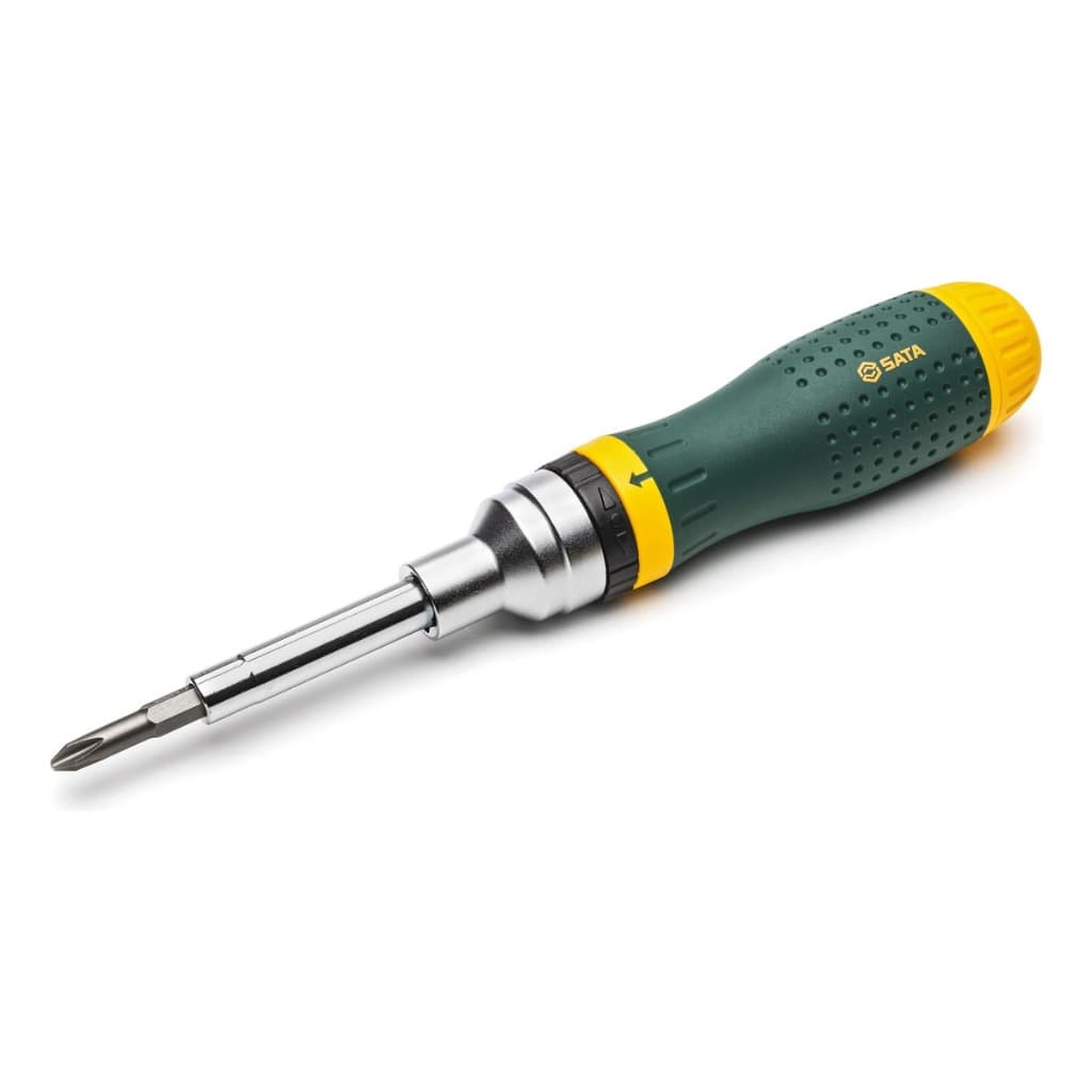 Jogo Chave Fenda/phillips Com Catraca + Bits 19pçs Sata ST09350