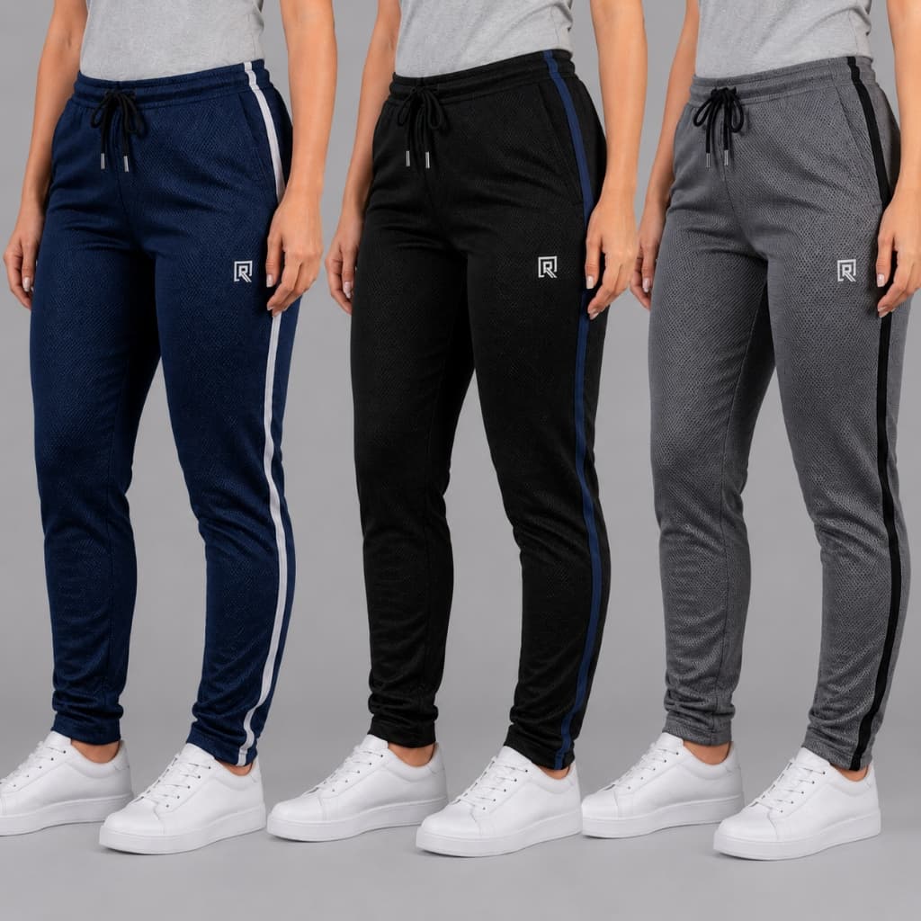 Kit 3 Calças Feminina Dry Fit Slim Academia Treino Corrida Fitness Esportiva Confortável Casual Dia a Dia Trabalho