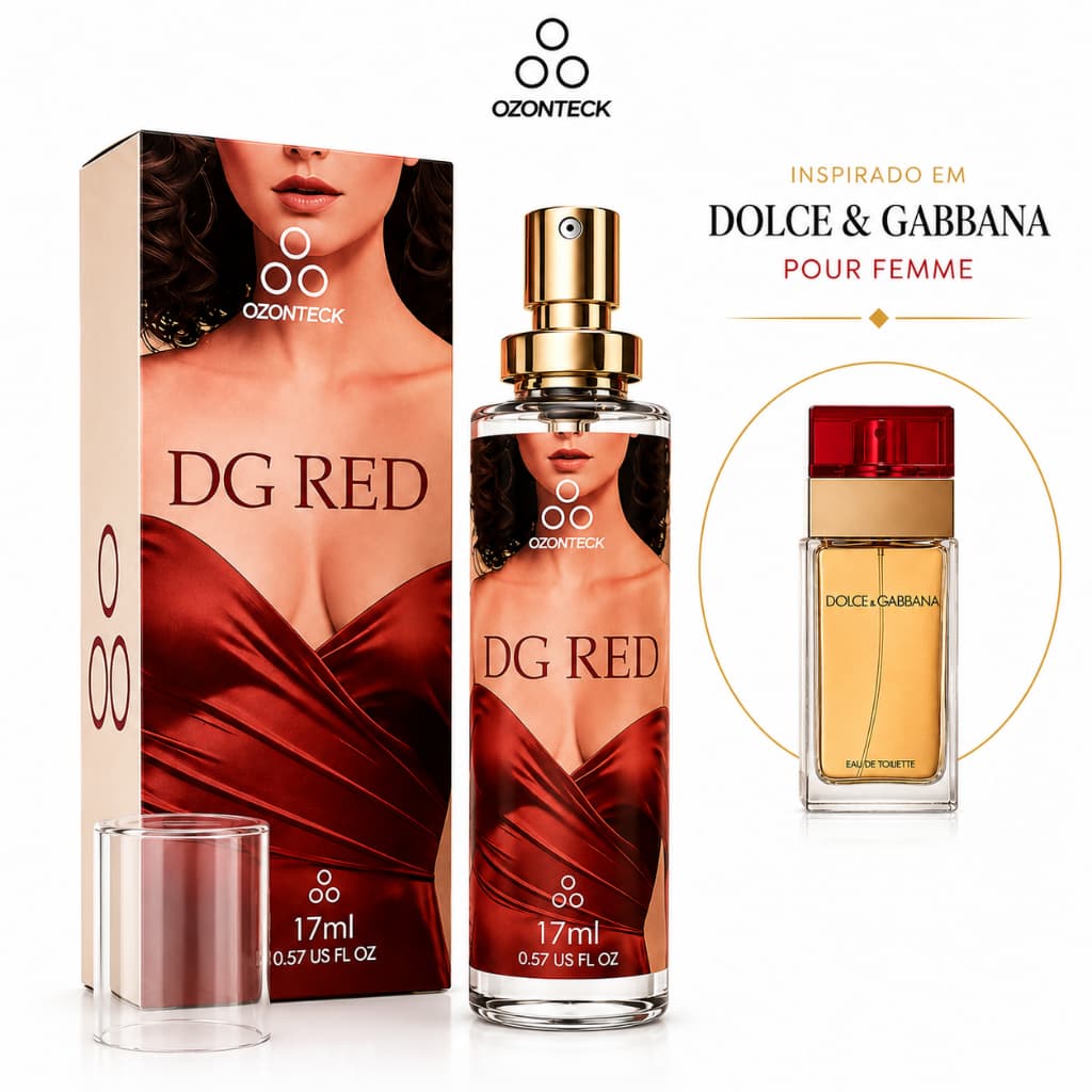Ozonteck Perfume DG Red 17ml| Alta Fixação| Feminino| Perfume Importado| Original| Intenso