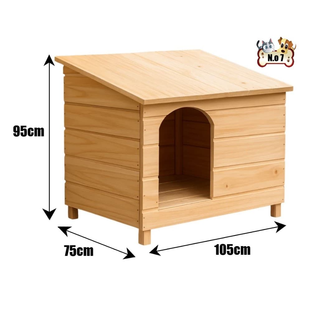 Casinha Casa Grande N7 de Madeira Edicula Para Porte Grande Cachorro Pittbull Rottwailler Pastor Alemão