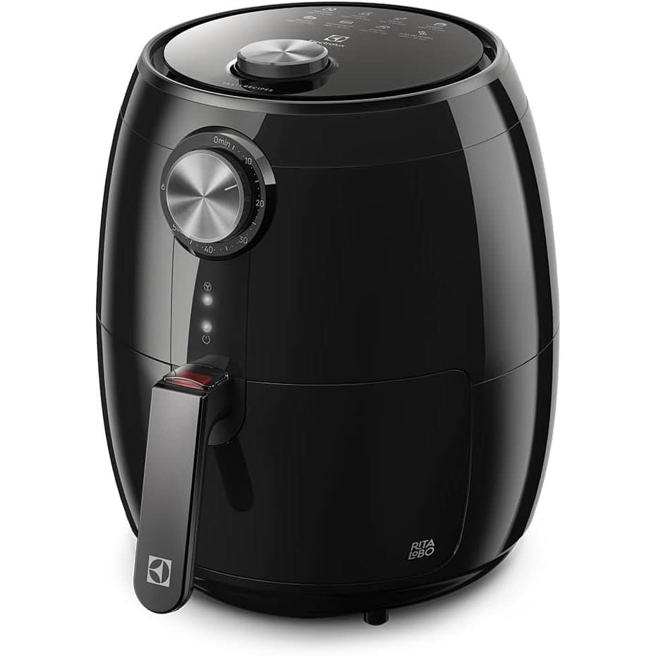 Fritadeira Elétrica sem oleo Electrolux Airfryer 3,2L 8 receitas pré-sugeridas desligamento automático cesto removivel 1