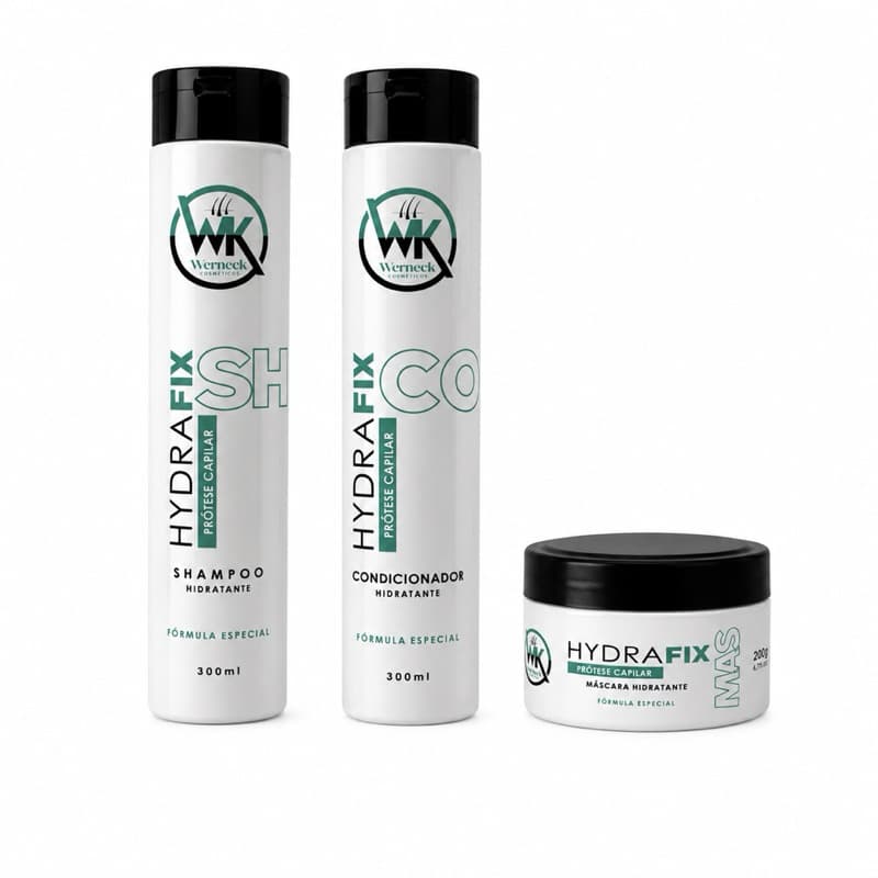 Kit Prótese Capilar  | Shampoo + Condicionador + Máscara Hidratante