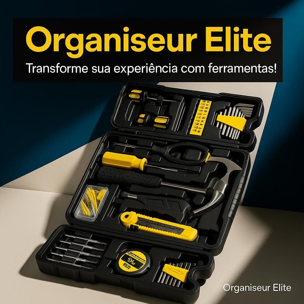 Maleta Organizadora de Ferramentas 200 Peças Kit Completo