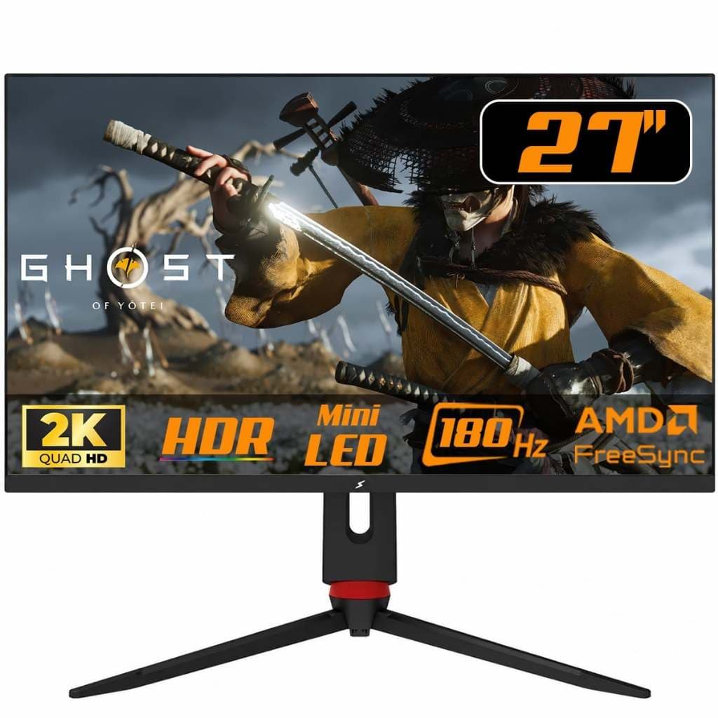 Monitor Gamer SuperFrame Wing, 27 Pol, Quad HD, MiniLED, 180Hz, FreeSync/G-Sync, SFWGFB-27180-QHD