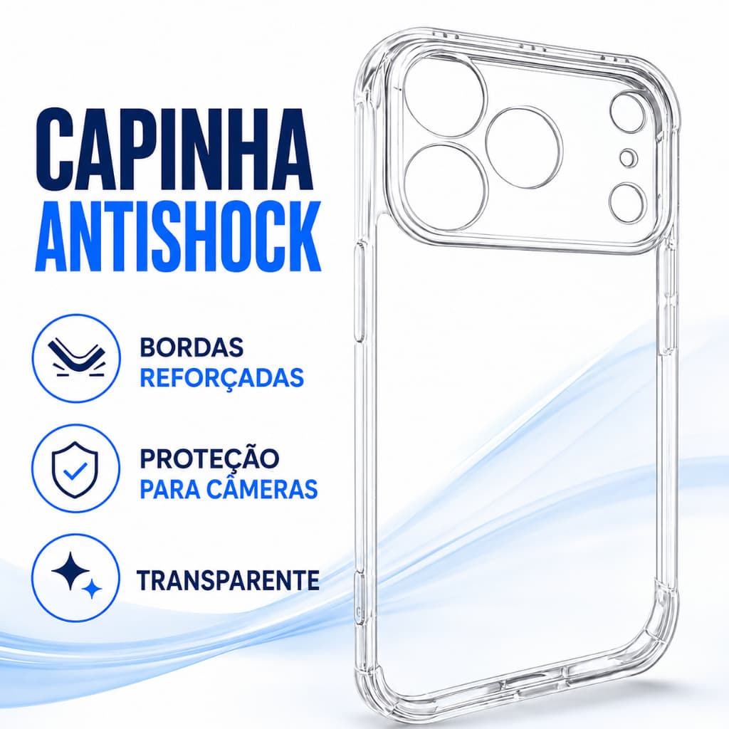 Capinha para celular iphone 17 pro transparente Anti impacto premium alta qualidade para celular