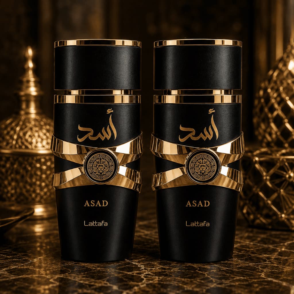 Kit Até 2 Perfumes Asad Masculinos Lattafa – Perfume Árabe Importado Longa Duração Amadeirado Luxo