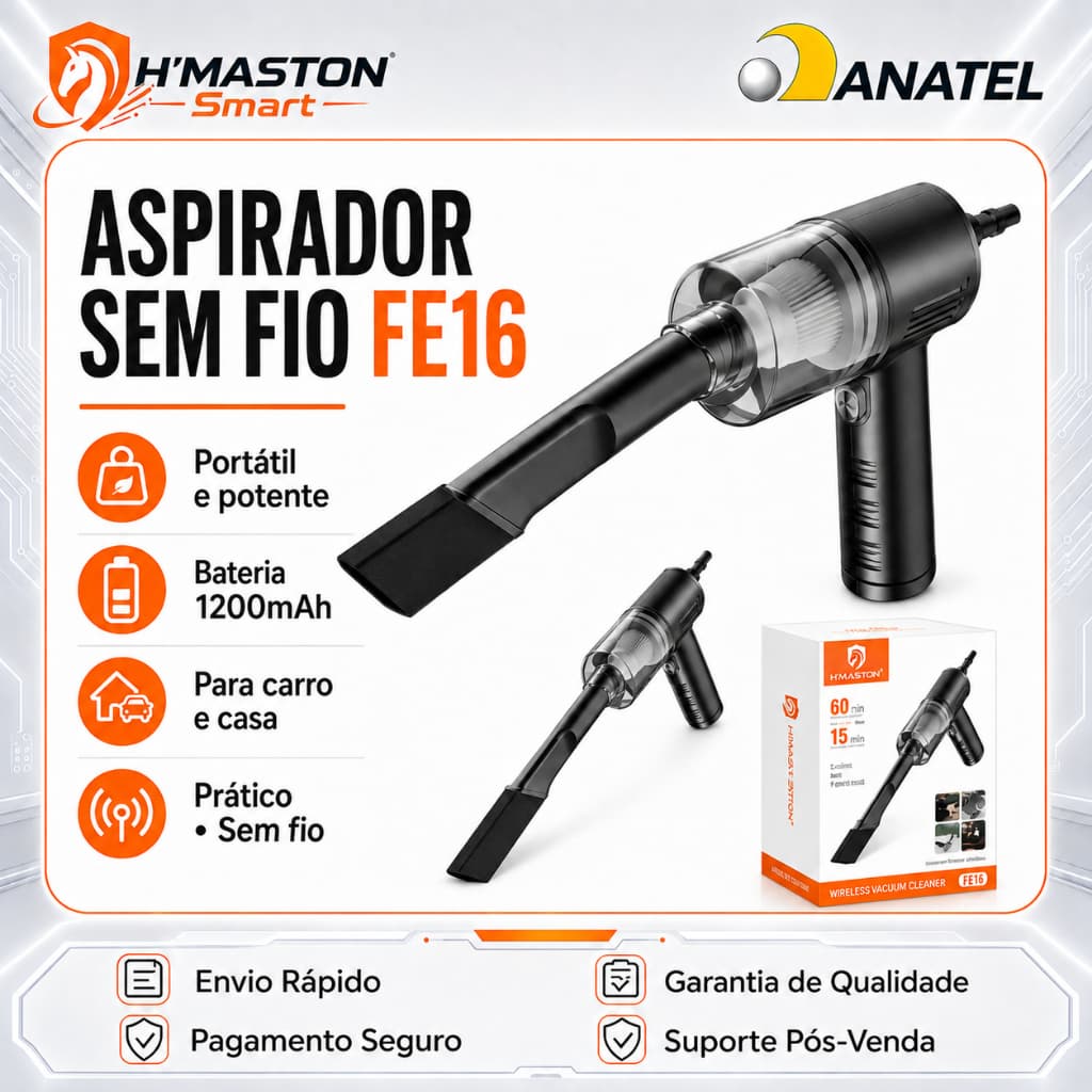 H'Maston Aspirador De Pó Automotivo Aspirador De Pó Para Casa Aspirador De Pó Vertical Aspirador Portátil Para Carr