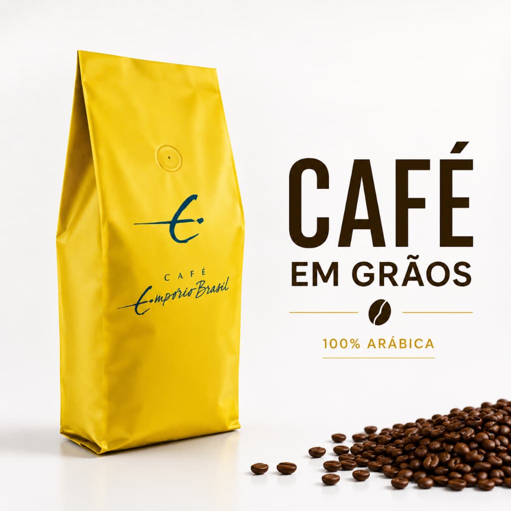 Café em Grãos 1kg 100% Arábica Torrado Gourmet Café Expresso Aroma Intenso Sabor Marcante Alta Qualidade