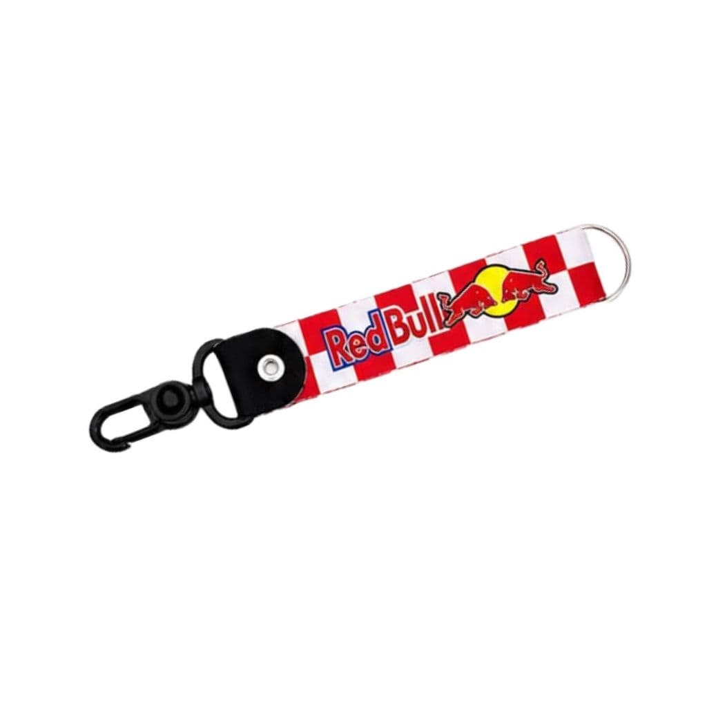 Chaveiro Moto Personalizado Acessório Moderno Para Moto Carro Bike Chaves Red Bull Vermelho e Branco