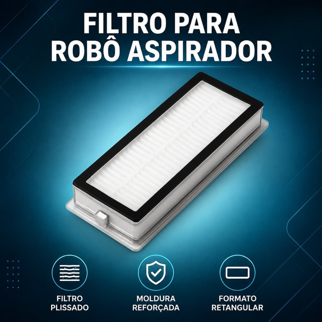 Filtro De Ar Para Aspirador Inteligente Xiaomi X10PLUS/ X20 PLUS/ S10 PLUS/ S20 PLUS