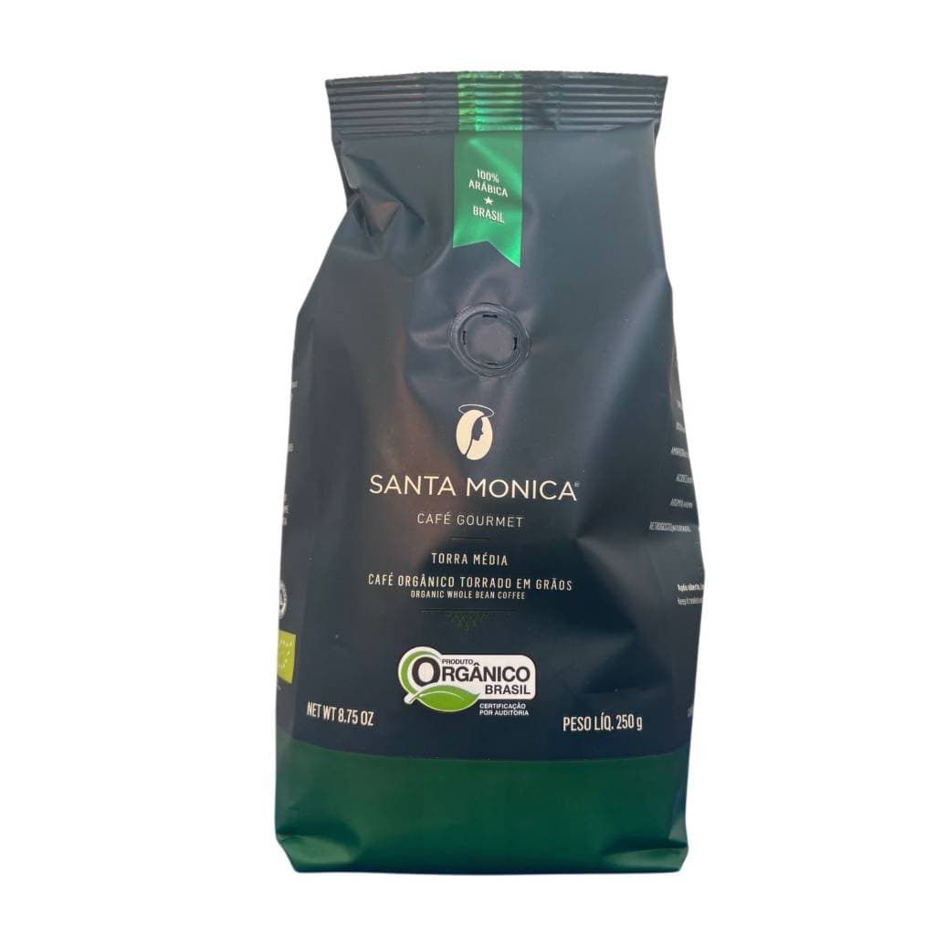 Café Orgânico Torrado Em Grão 250g Santa Monica