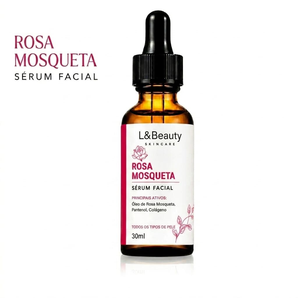 Sérum Facial Rosa Mosqueta 30ml - Regeneração Profunda e Anti-Idade