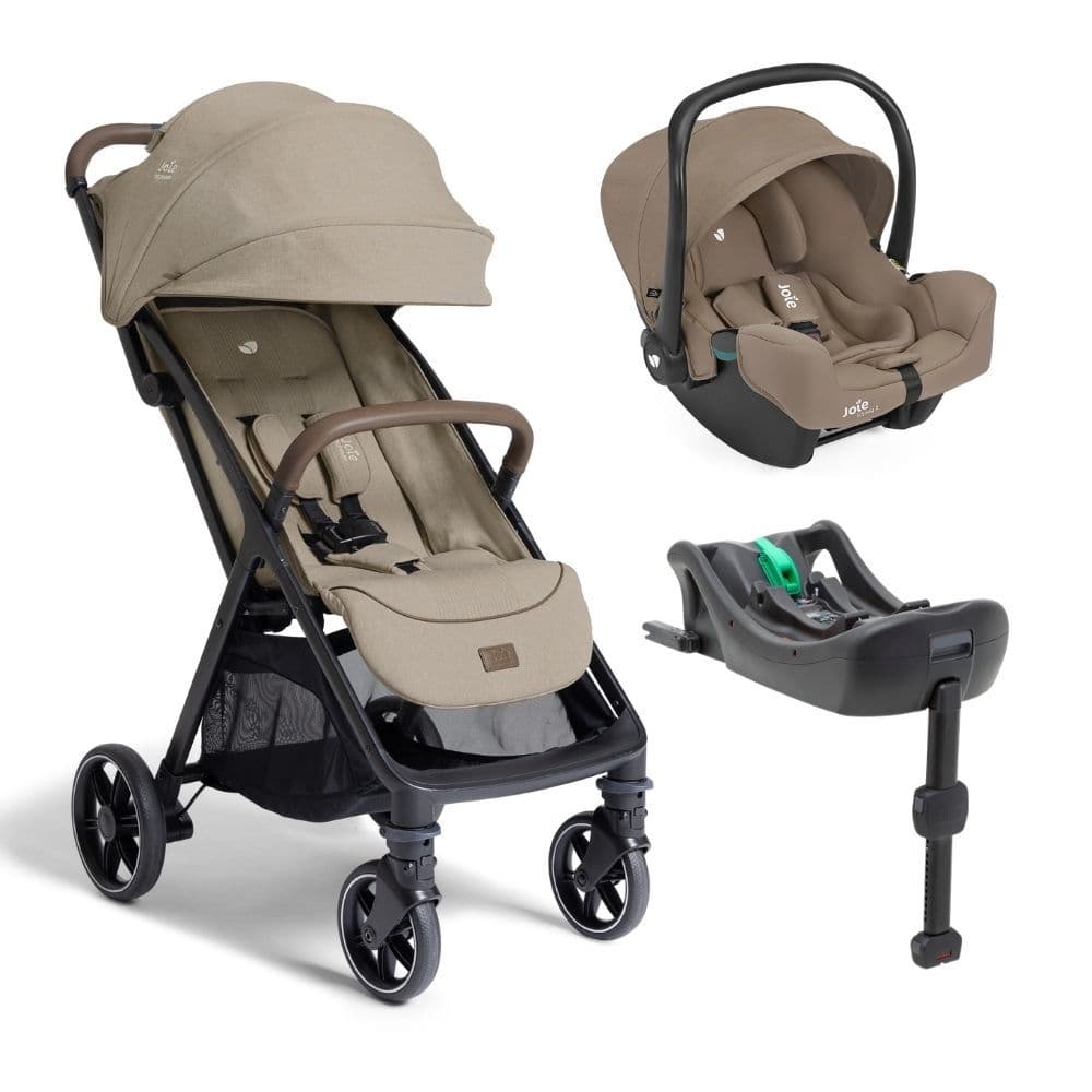 Kit Carrinho Parcel LX com bebê conforto e Base I-Snug isofix Joie