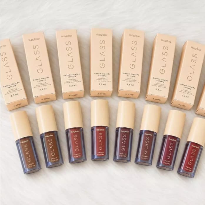 Ruby Rose Batom Líquido Labial Velvety Acabamento Aveludado Glass