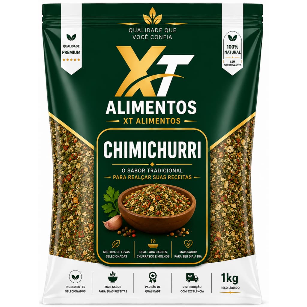 Tempero Chimichurri Sem Pimenta Premium - Xt Alimentos
