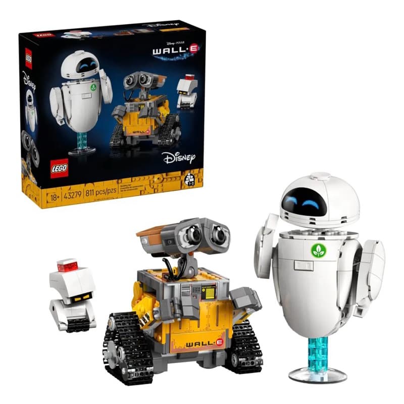 LEGO Disney Pixar WALL-E e EVA 43279 811 Peças blocos de montar