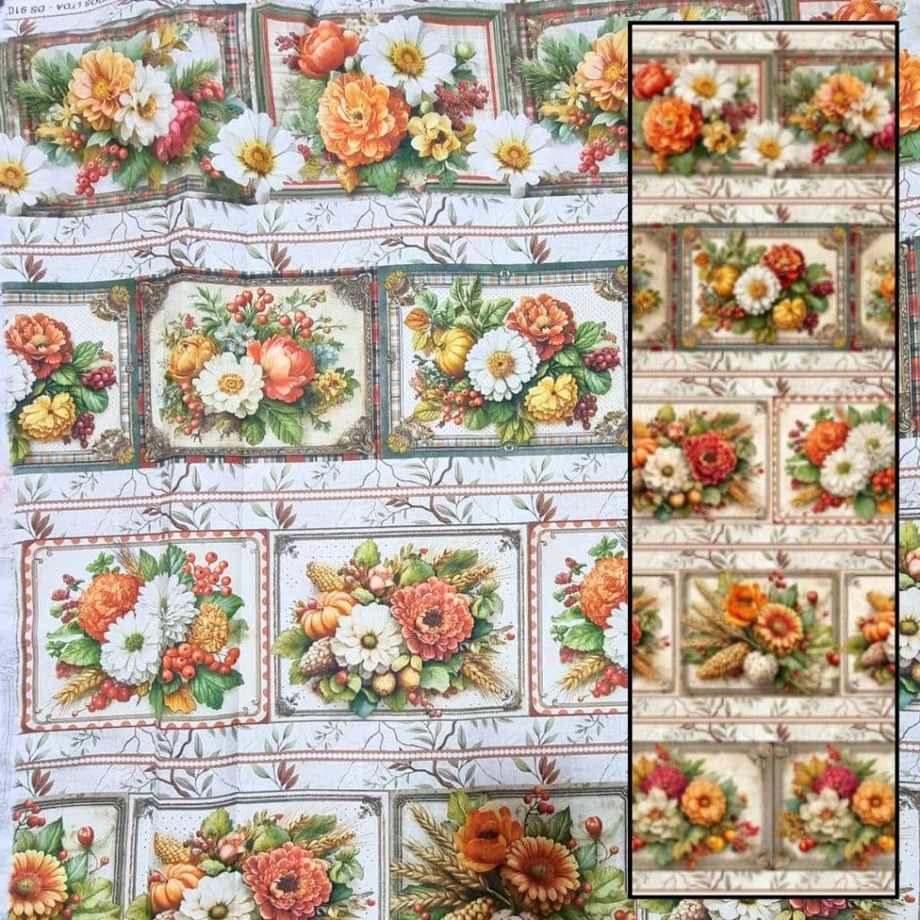 Tecido Patchwork Digital (60 cm) Floral RV40/137