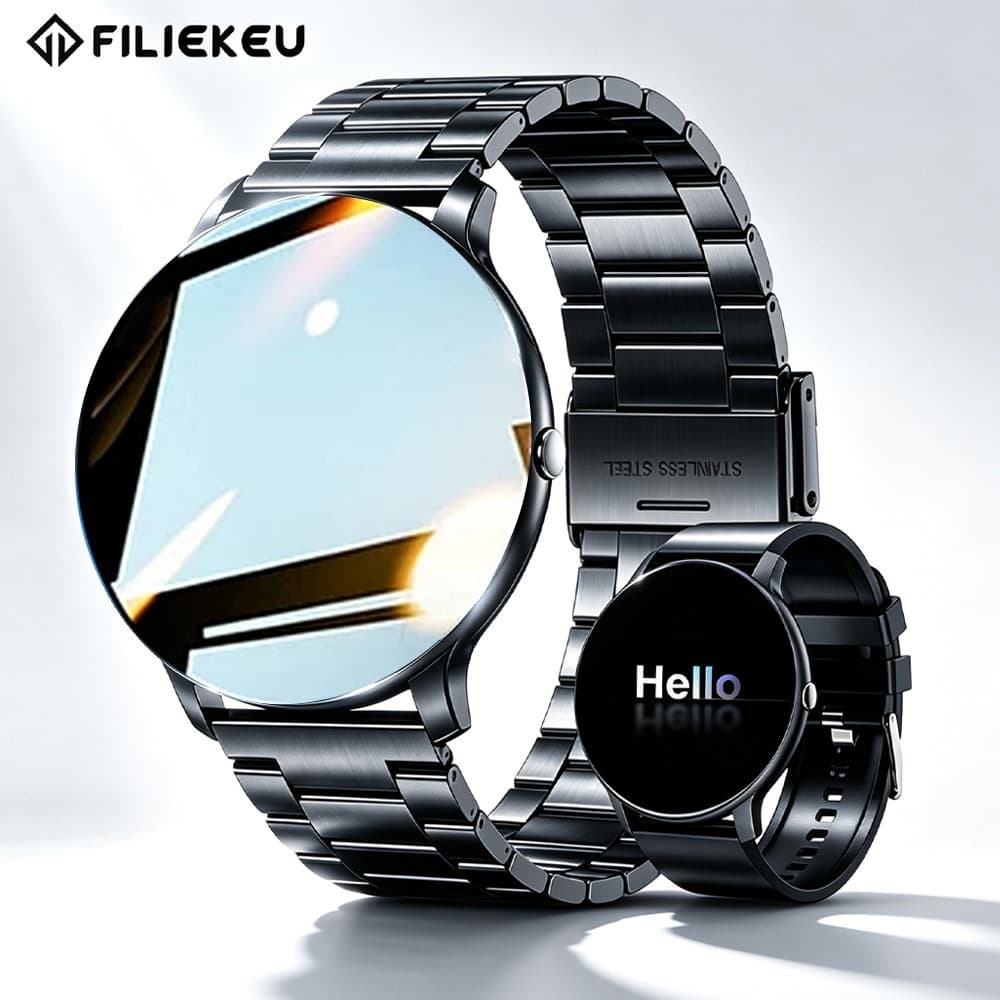 Smartwatch Esportivo Masculino à Prova d'Água Conecta-se ao celular via Bluetooth Relógio