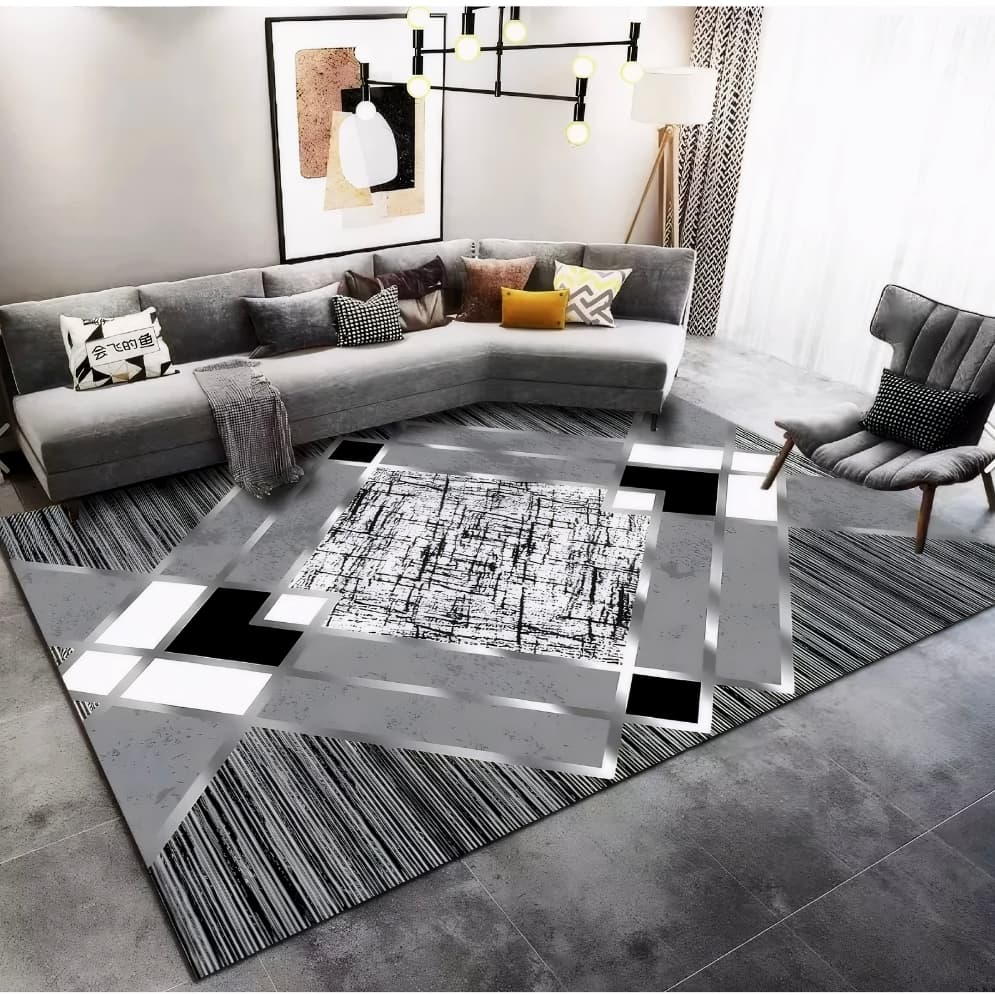 Tapete Grande Para Sala Quarto Escritório 2.00 x 1.40m Antiderrapante De Luxo