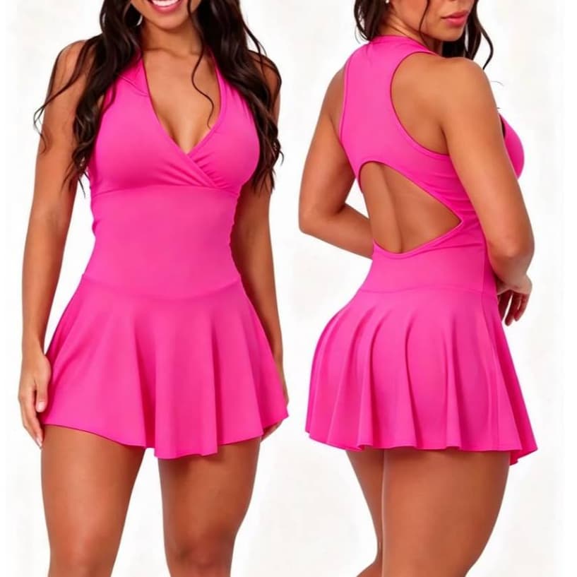 Macaquinho Short saia fitness 1 ou Kit 2 academia Pluz size e moda praia seca rapido