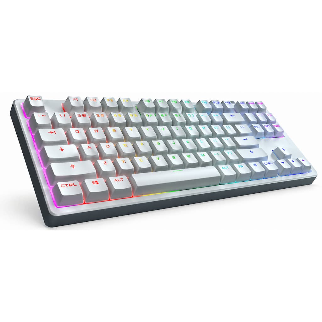 Teclado Com Fio Gamer Kross Strafing Usb Mecânico Ke-kg130 Cor de teclado Branco