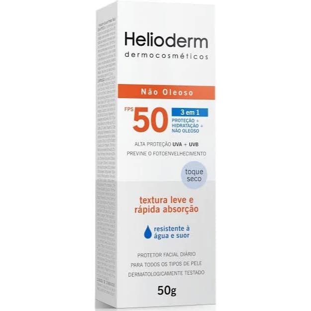 Kley Hertz Protetor Solar Facial Helioderm FPS 50 50g - SPF 50, 50g