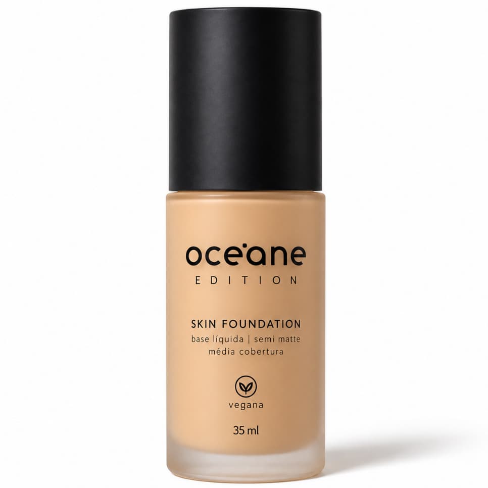 Océane Base Líquida Skin Foundation Edition 35ml Semi Matte Cobertura Média