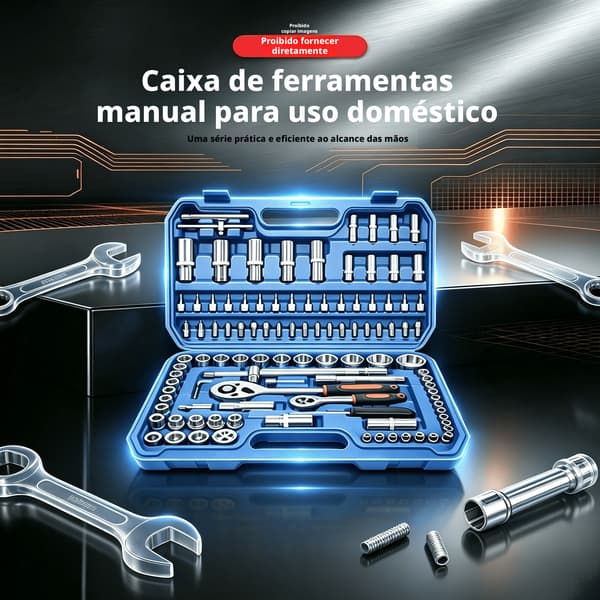 Caixa de ferramentas, kit de ferramentas para reparo automotivo e doméstico, conjunto de ferramentas para carro