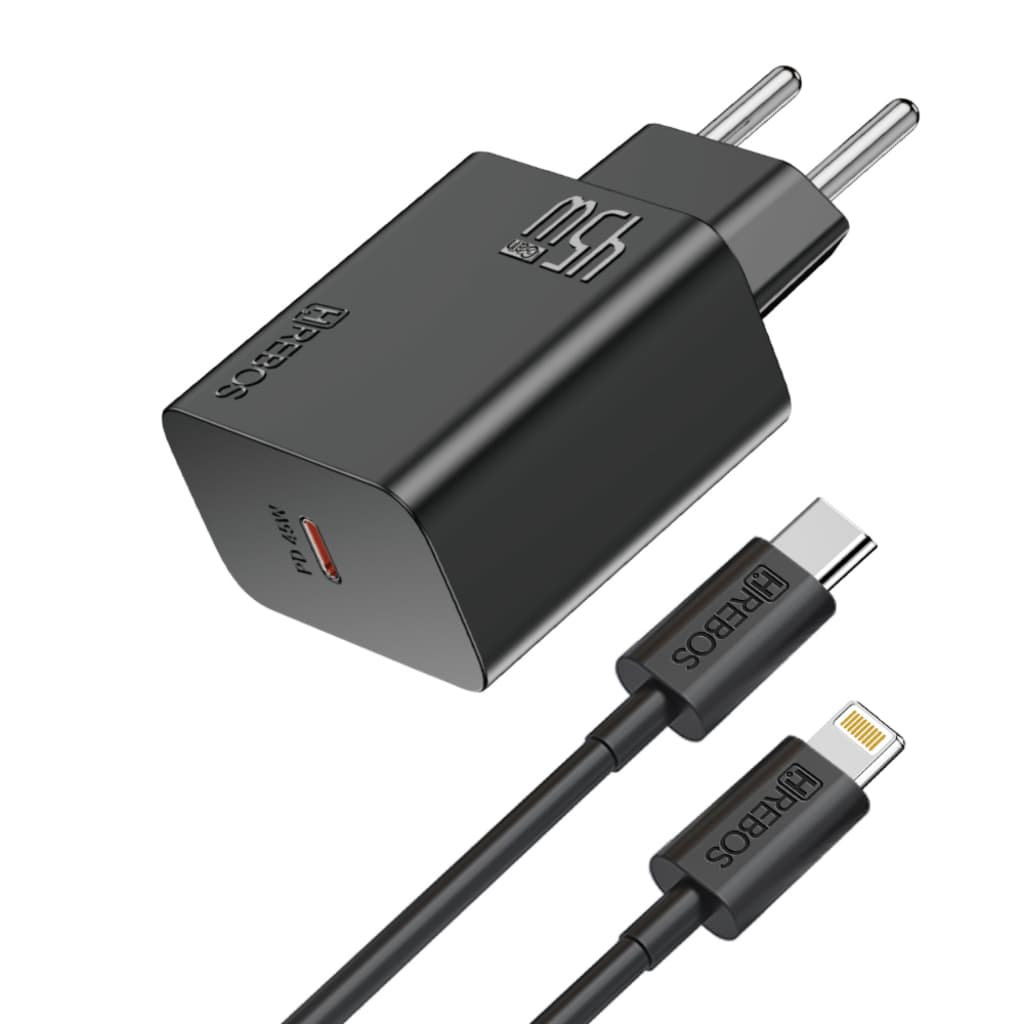 Carregador Carga Rápida Turbo Lightning iPhone 45W