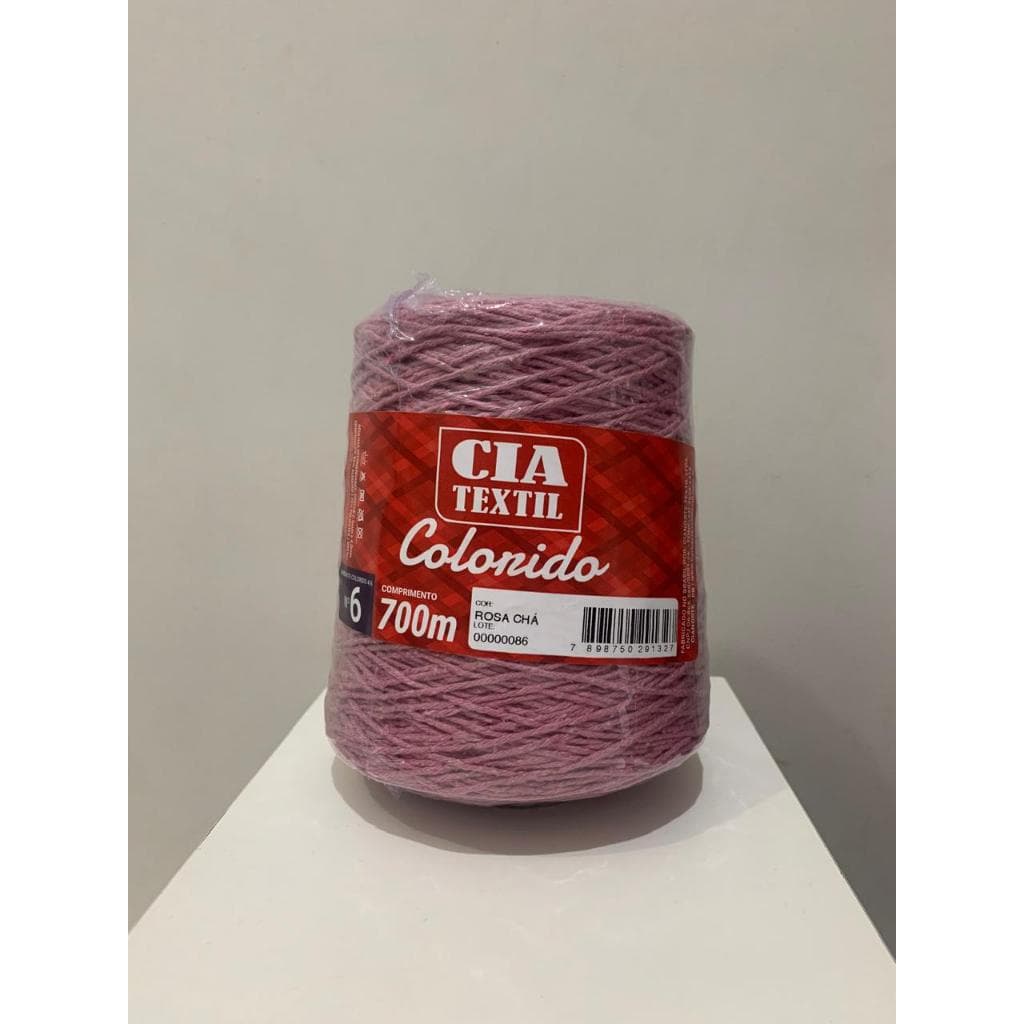 Barbantes Cia Textil n6 colorido com 700 m para crochê