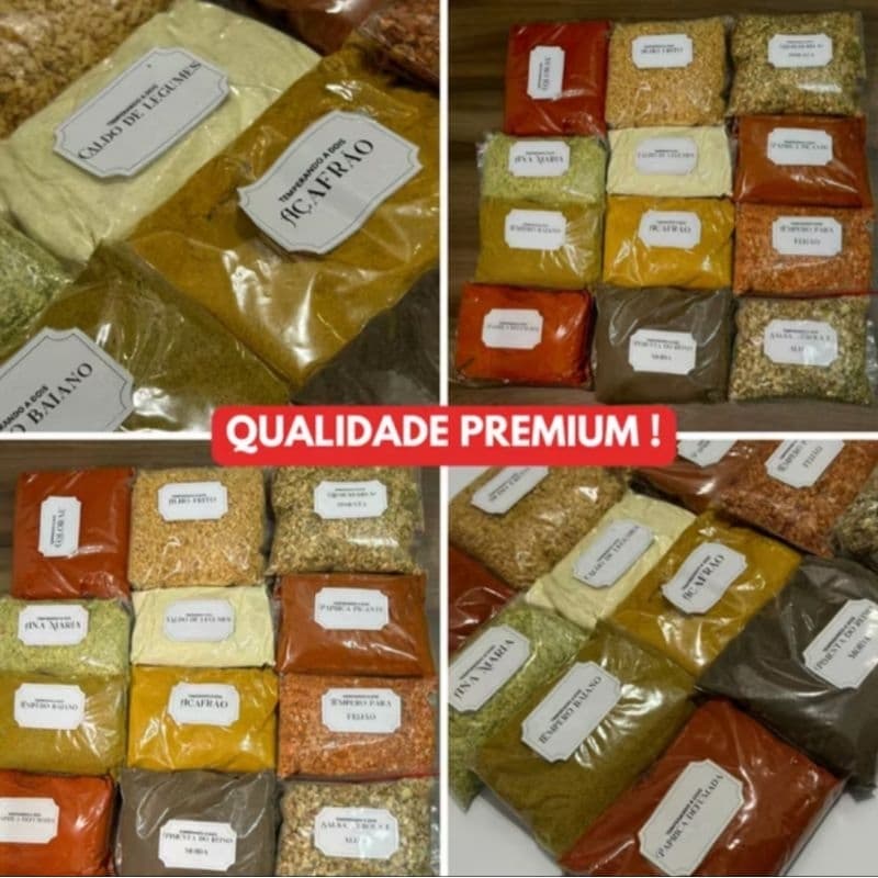 kit temperos 30 temperos de 30gr