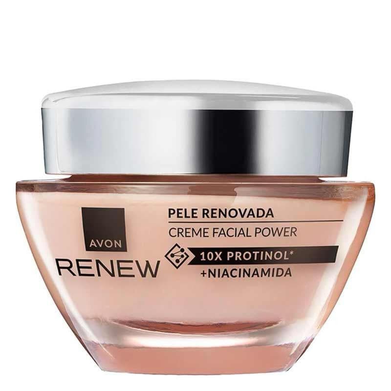 Creme Facial Avon Renew Pele Renovada Power 50g Anti Idade Protinol + Niacinamida Original