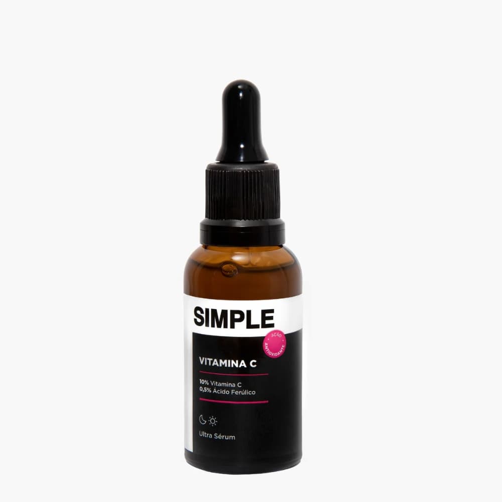Ultra Sérum Vitamina C Pele Firme E Uniforme Simple Organic