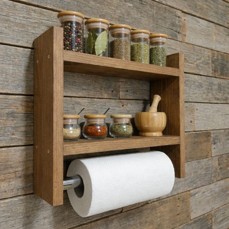 Nicho Porta Temperos _ Organizador Multiuso Cozinha Banheiro Área gourmet 30x30