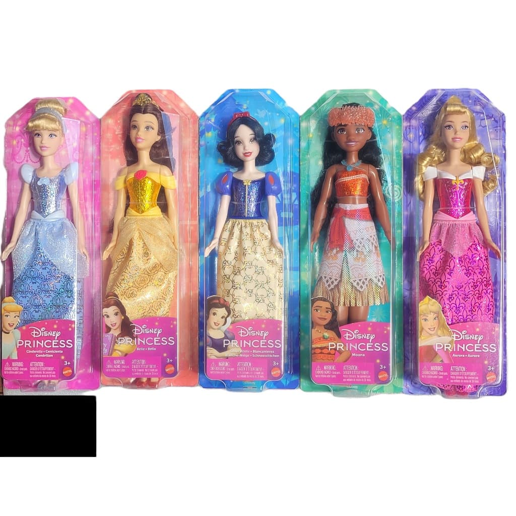 Boneca Princesa Disney Articulada Saia Cintilante  com Look Brilhante Saia Removível Mattel Edição 2026