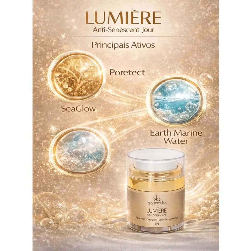 Creme Facial Anti Idade Rejuvenescedor Diurno Kosmobelle